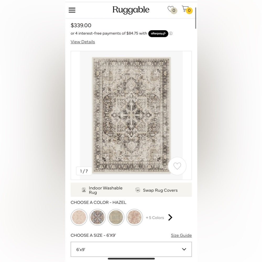 Ruggable Kamran Hazel Rug - Picture 7 of 8